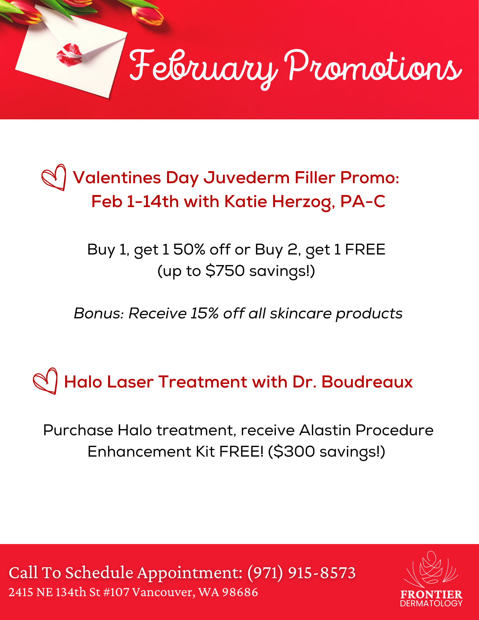 Event & Promos | Frontier Dermatology